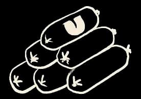 Elmut sausages illustration